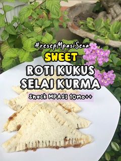 Foto resep ROTI KUKUS SELAI KURMA - Snack MPASI 10bulan++ #resepMpasiSena