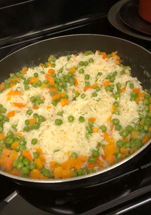 Una foto de Arroz blanco con Vegetales