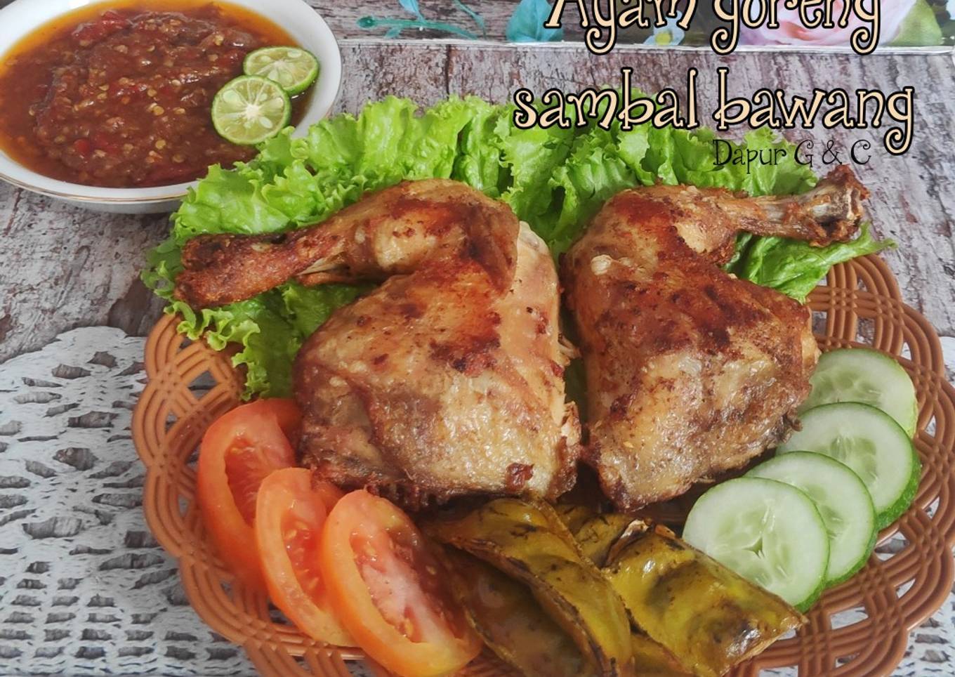 Ayam goreng sambal bawang