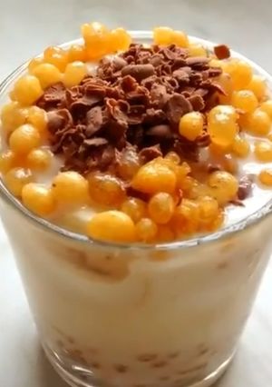 A picture of Sweet boondi custard.
