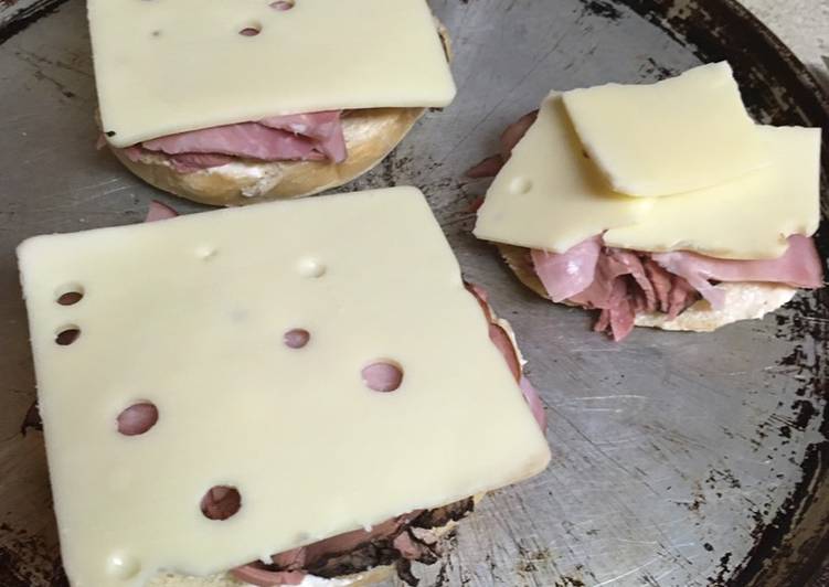 Step-by-Step Guide to Make Quick Roast Beef and Ham Open Faced Sandwich