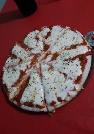Una foto de Pizza