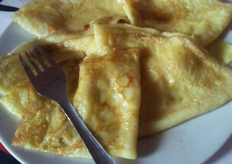 Crepes with Cinnamon Simple Syrup