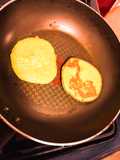 Hotcakes saludables de zanahoria