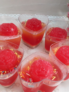 عکسی از دستور دسر ژله و پاستیل🍓🍍