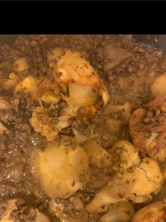 A picture of Cauliflower parsnip plate.