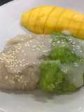 Mango Sticky Rice (Pandan-Infused Sticky Rice)