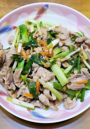 蔥爆豬肉 的食譜成品照片