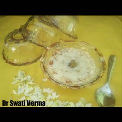 A picture of Samak Rice Coconut kheer.