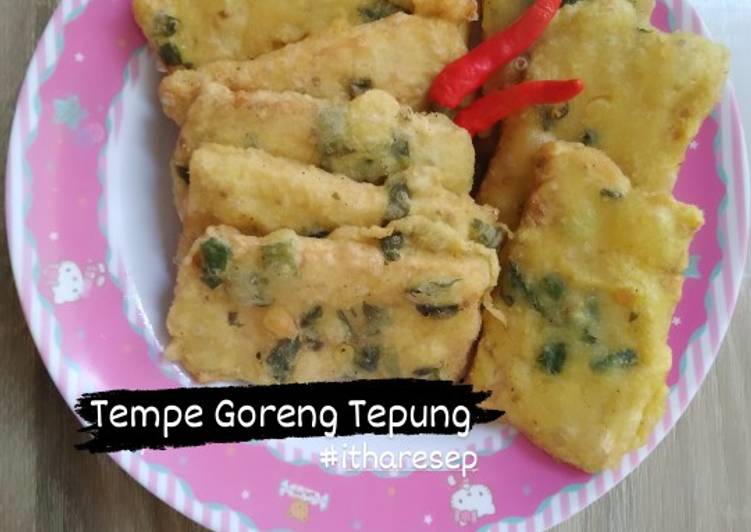 urutan Menyiapkan Tempe Goreng Tepung (Mendoan) yang Enak Banget