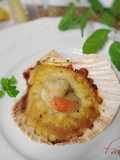 Scallops with Manchego Cheese and Lemon, Olive Oil & Truffle Gelée