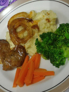 Foto resep Beef Grill with Mashed Potato
