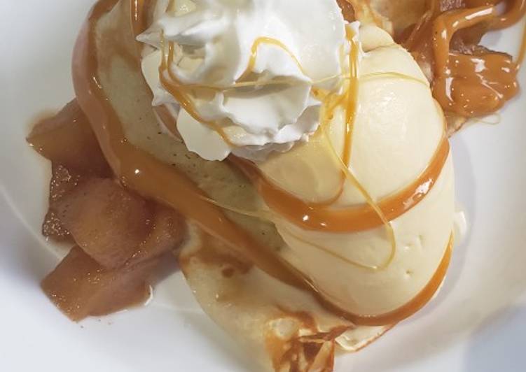 Step-by-Step Guide to Prepare Quick Salted Caramel Apple Crepes with Toasted Walnuts