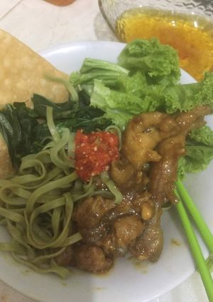 Foto resep Mie ayam kale plus ceker low carbo low fat