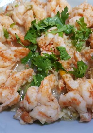 รูปของ กุ้งนึ่งมะนาว