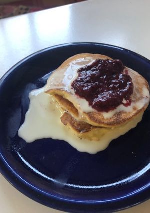 Una foto de Keto - Mini panqueques de coco