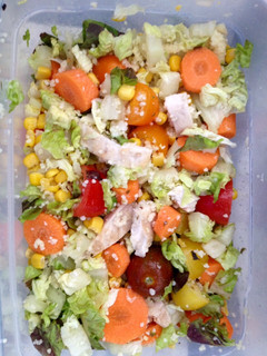 Una foto de Ensalada de pollo con couscous para tupper