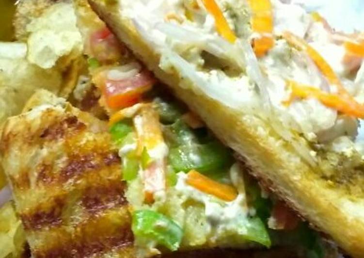 Recipe of Quick Chicken mayo sandwich