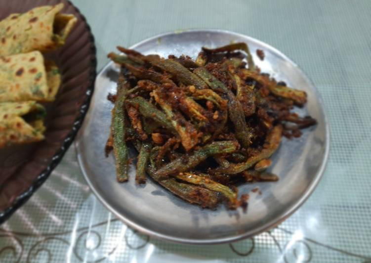 Easiest Way to Make Super Quick Homemade Kurkuri bhindi