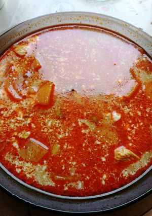 Zöldséges pulykagulyásleves recept fotója