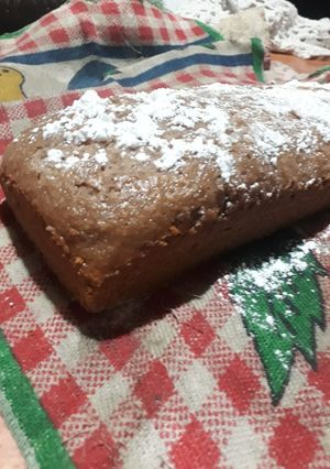 Una foto de Budín de cacao y avena