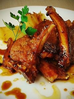 Una foto de Costillas de cordero a la miel