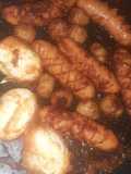 Bakaran Sosis Bakso dan Telur rebus