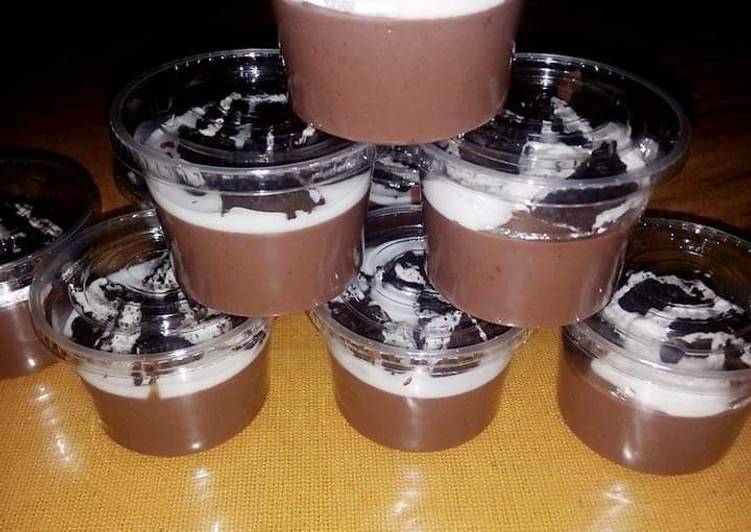 Puding Coklat Oreo
