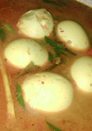 Foto resep Telur rebus bumbu opor pedas