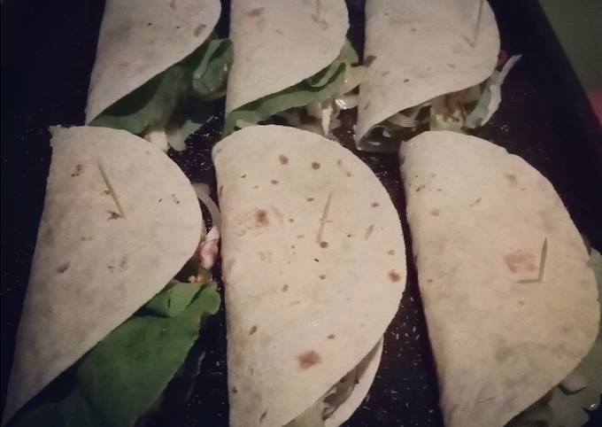 Wraps o Rapiditas de pollo y queso ?? Receta de Lou Cookie Chef ?‍?❤️-  Cookpad