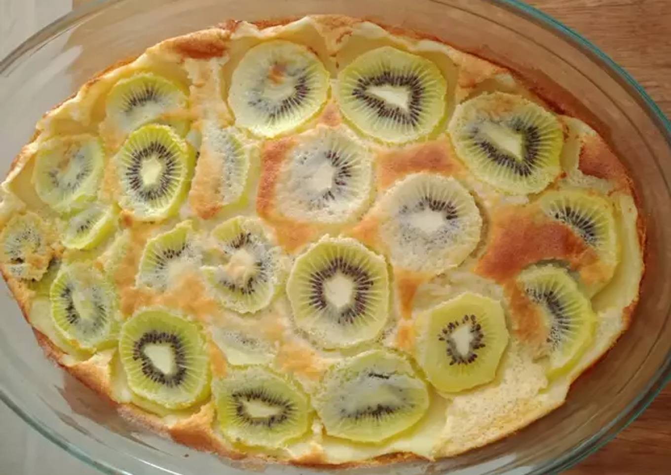 Clafoutis aux kiwis