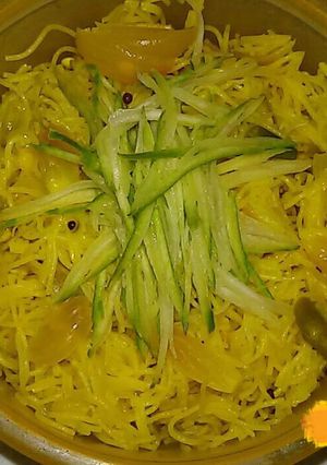 A picture of Raw Mango Vermicelli (Mamidikaya south indian dish).