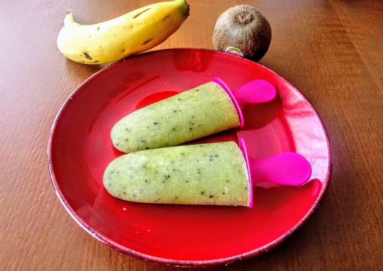 Polos de kiwi y plátano