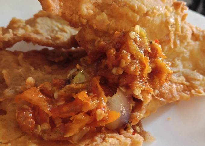 Resep Telur Geprek Crispy Oleh Cindy Febrianthy Cookpad