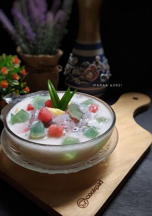 Foto resep Es Campur Santan