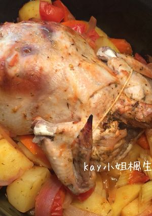 家常香草焗全雞 的食譜成品照片