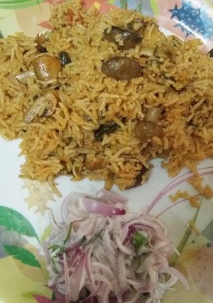காளான் பிரியாணி (Kaalaan biryani recipe in tamil) செய்முறை முக்கிய புகைப்படம்