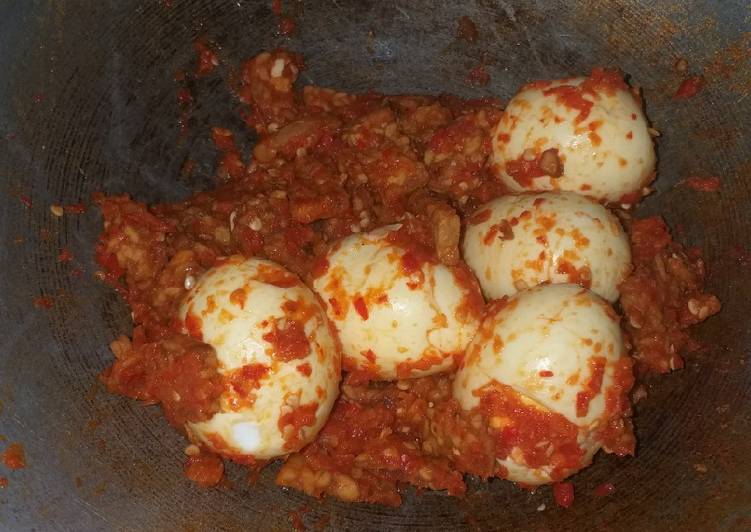 Masakan Populer Telur Balado No Minyak (Diet friendly, SEHAT!!) Ala Restoran