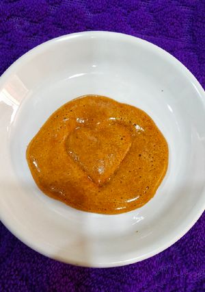 A picture of Korean Dalgona Candy. (The Squid Game Cookie).