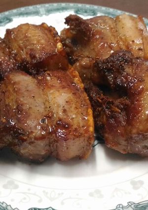 蒜香烤豬肉-木新店氣炸鍋 的食譜成品照片