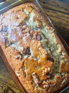 A picture of Banana Bread- Chocolate Walnut 🍌.