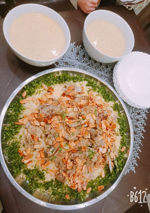 صورة لوصفة منسف على لحمه