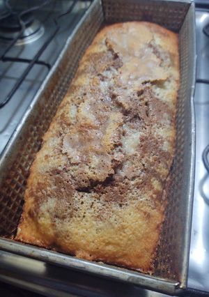 Una foto de Budín marmolado de banana