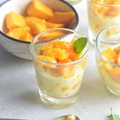 A picture of Mango Rasmalai Parfaits.