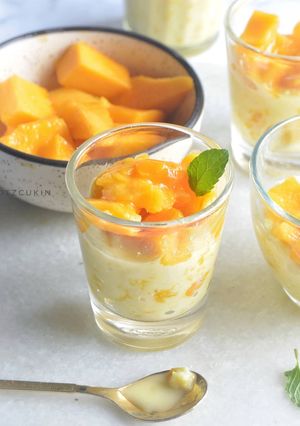 A picture of Mango Rasmalai Parfaits.