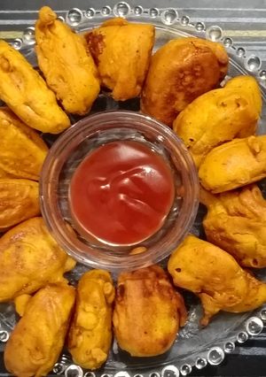 A picture of Kurkure egg nuggets.