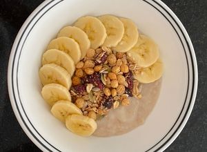 Una foto de Desayuno saludable lleno de energía