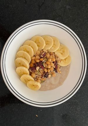 Una foto de Desayuno saludable lleno de energía