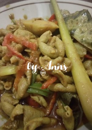 Foto resep Usus Ayam Masak Kuning