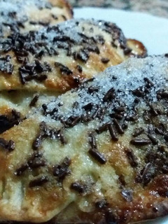 Una foto de Empanadillas dulces de crema de cacao galleta y leche condensada